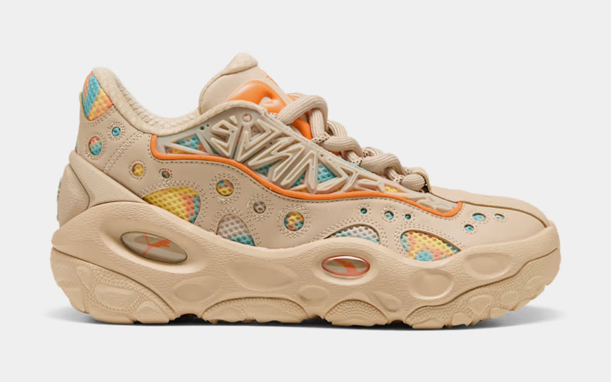 Exclusive LaFrance RNR Mens Lifestyle Shoes (Light Sand/Orange Glo/Aquatic) — 4 — Front View