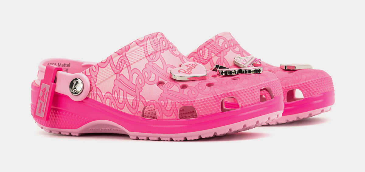 Exclusive Mattel Barbie Classic Clog Womens Sandals (Pink/Pink) — 4 — Top View