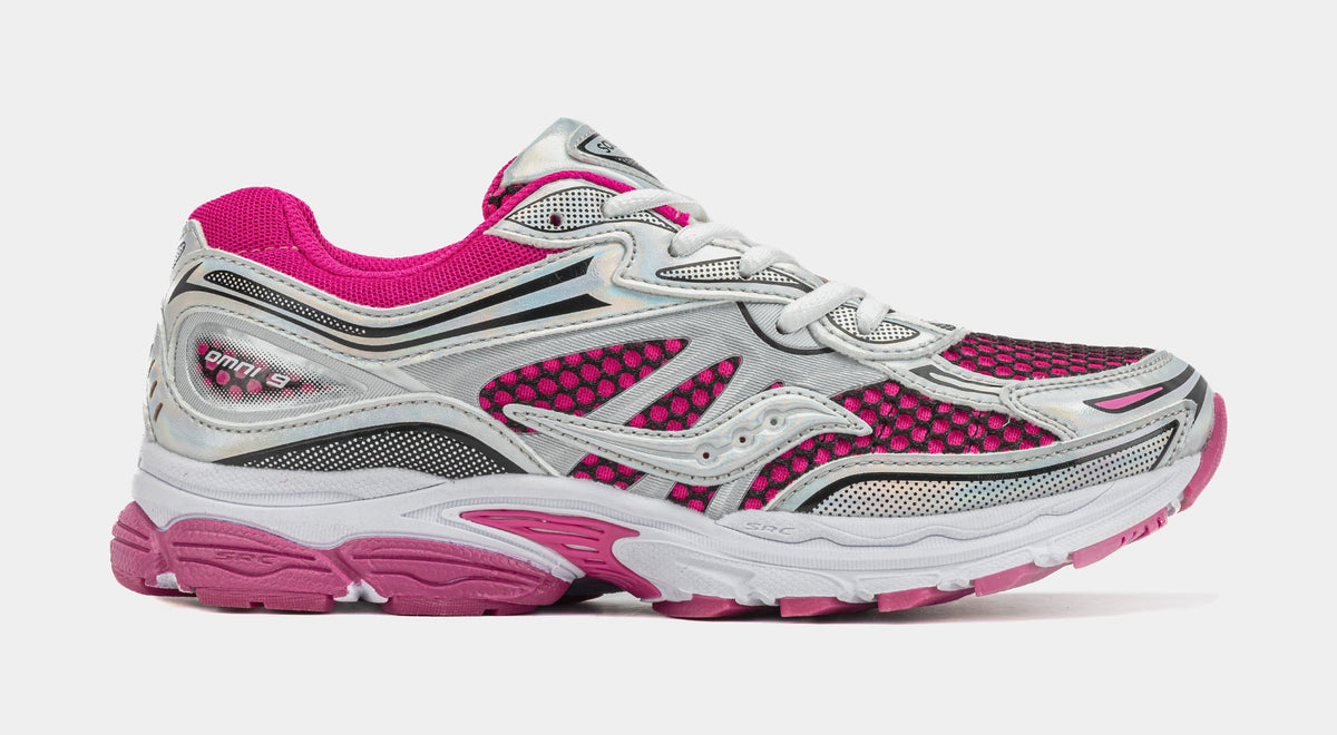 Exclusive Omni 9 Grade School Lifestyle Shoes (Pink/Silver) — 3.5Y — Front View