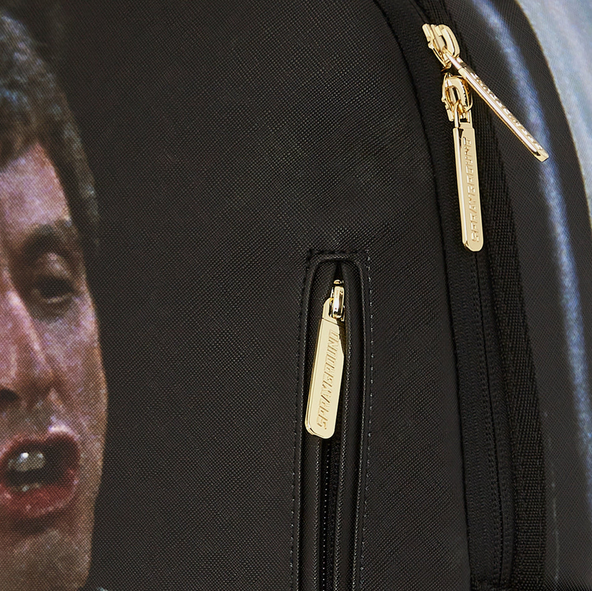 Exclusive Scarface Paint DLXSV Mens Backpack (Black/Multi) — OS — Top View