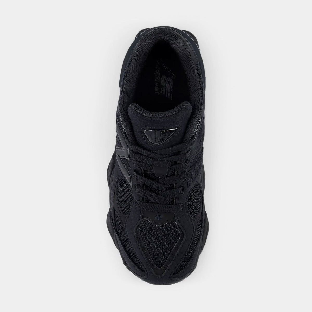 Exclusive 9060 Grade School Lifestyle Shoes (Triple Black) — 3.5Y — Side View