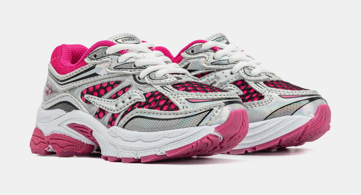 Exclusive Omni 9 Infant Toddler Lifestyle Shoes (Pink/White) — 4C — Top View
