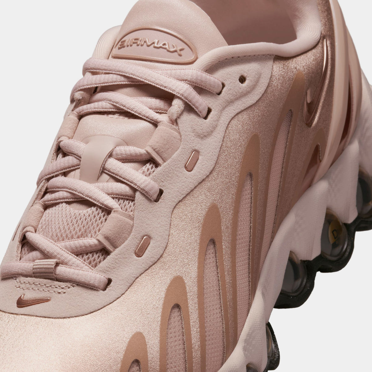 Exclusive Air Max DN8 Womens Running Shoes (Metallic Red Bronze/Black/Particle Beige) — 5 — Detail View