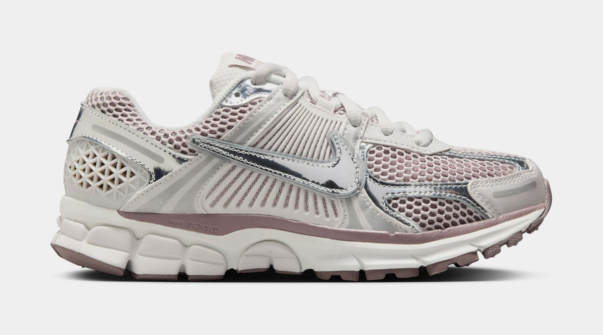 Exclusive Zoom Vomero 5 Womens Running Shoes (Vast Grey/Matallic Silver) — 5 — Front View