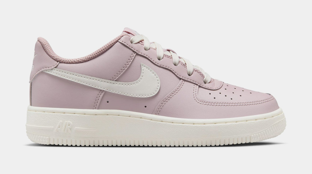 Exclusive Air Force 1 Grade School Lifestyle Shoes (Particle Rose/Sail) — 1Y — Front View