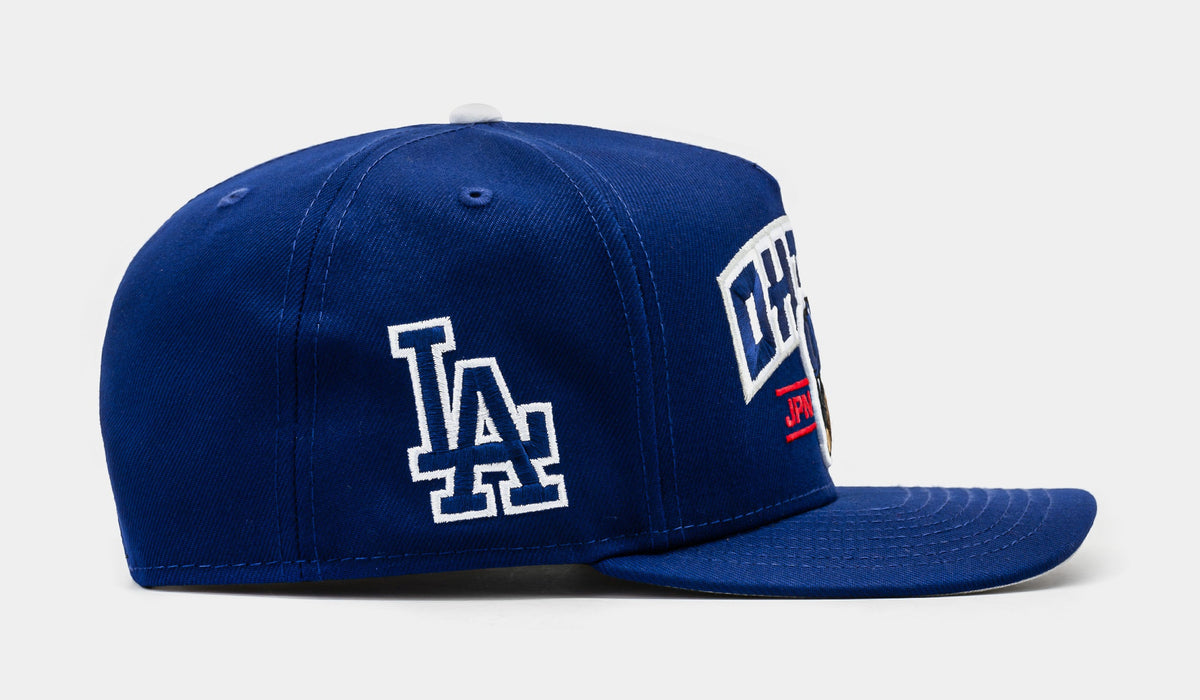 Exclusive Shoe Palace Exclusive Los Angeles Dodgers Ohtani 950AF Snapback Mens Hat (Blue/White) — OS — Side View