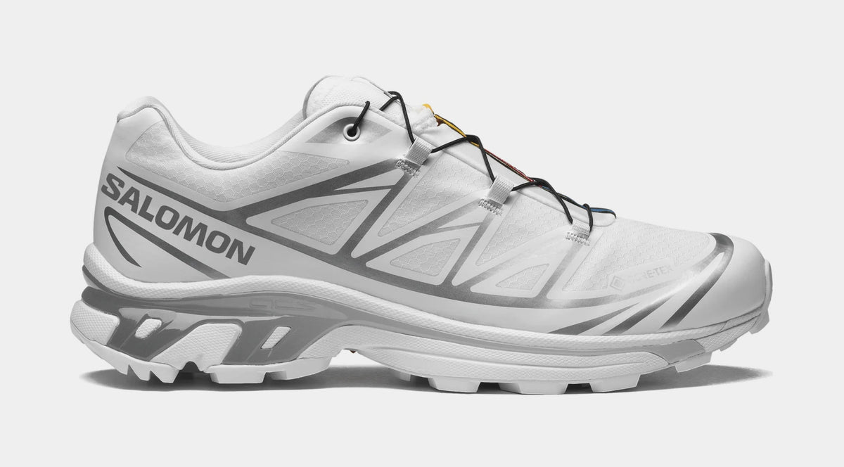 Exclusive XT-6 GORE-TEX Mens Running Shoes (White/White/Footwear Silver) — 4 — Front View