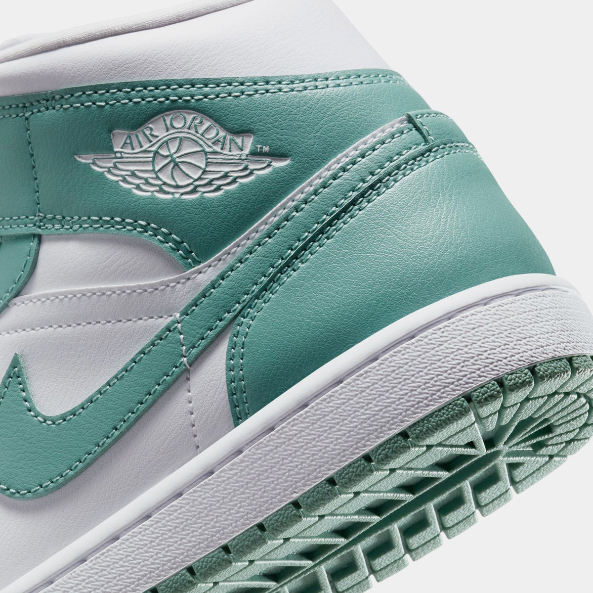 Exclusive Air Jordan 1 Mid Womens Lifestyle Shoes (White/Cannon) — 5 — Lifestyle View