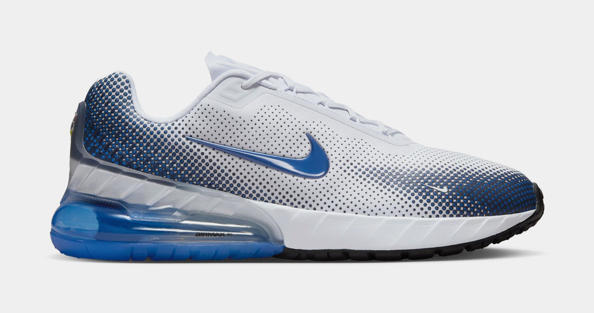 Exclusive Air Max Phoenix Mens Running Shoes (White/Game Royal/Obsidian Cyber) — 6 — Front View