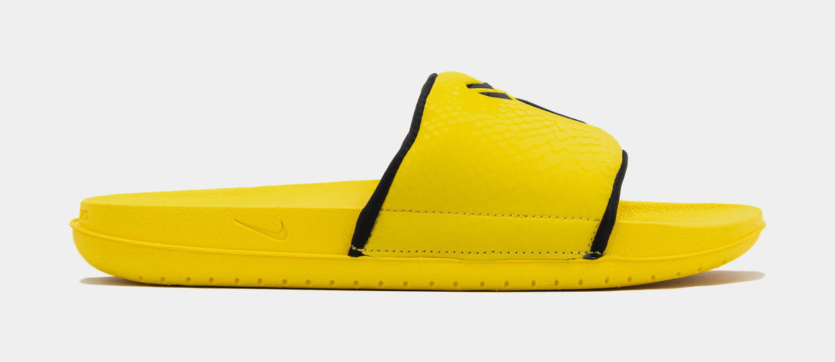 Exclusive Kobe Offcourt Slide Mens Sandals (Yellow/Black) — 8 — Front View