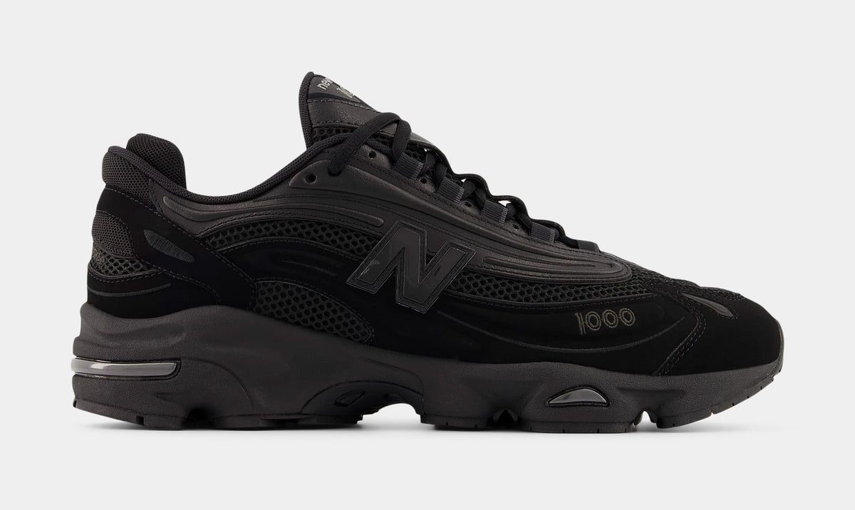Exclusive 1000 Mens Running Shoes (Black/Black) — 4 — Front View