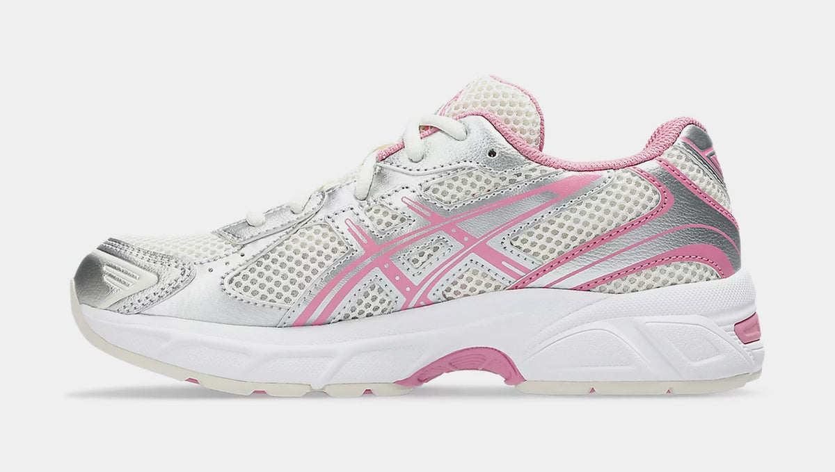 Exclusive Gel 1130 Grade School Running Shoes (Cream/Sweet Pink) — 3.5Y — Back View