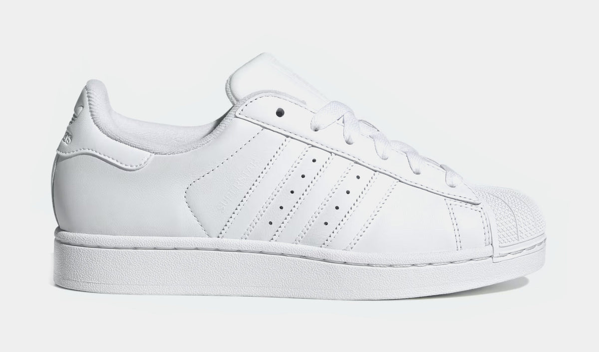 Exclusive Superstar Womens Lifestyle Shoes (White/Black) — 5 — Front View
