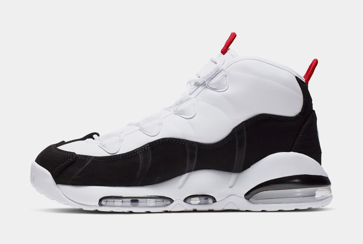 Exclusive Air Max Uptempo 95 Mens Lifestyle Shoes (White/University Red/Black) Final Sale — 6 — Back View