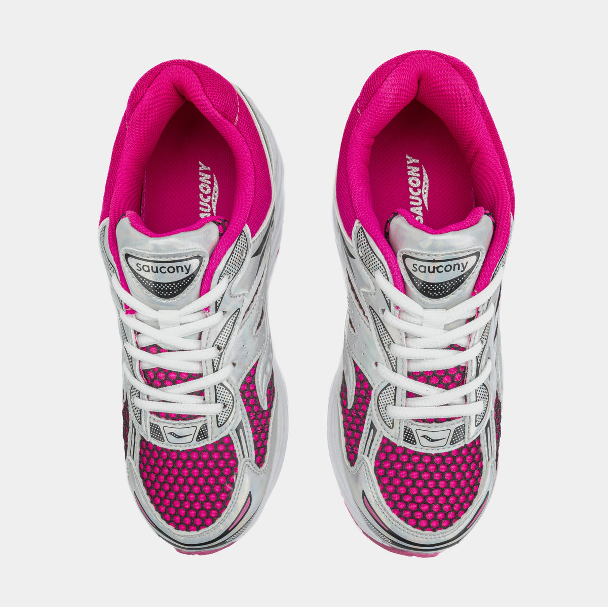 Exclusive Omni 9 Grade School Lifestyle Shoes (Pink/Silver) — 3.5Y — Side View