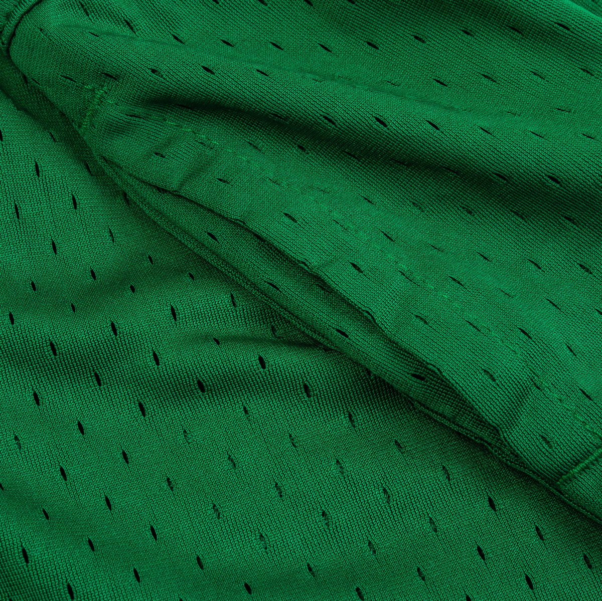 Exclusive Dri Fit Diamond Shorts Grade School Shorts (Green/White/Green) — S — Side View