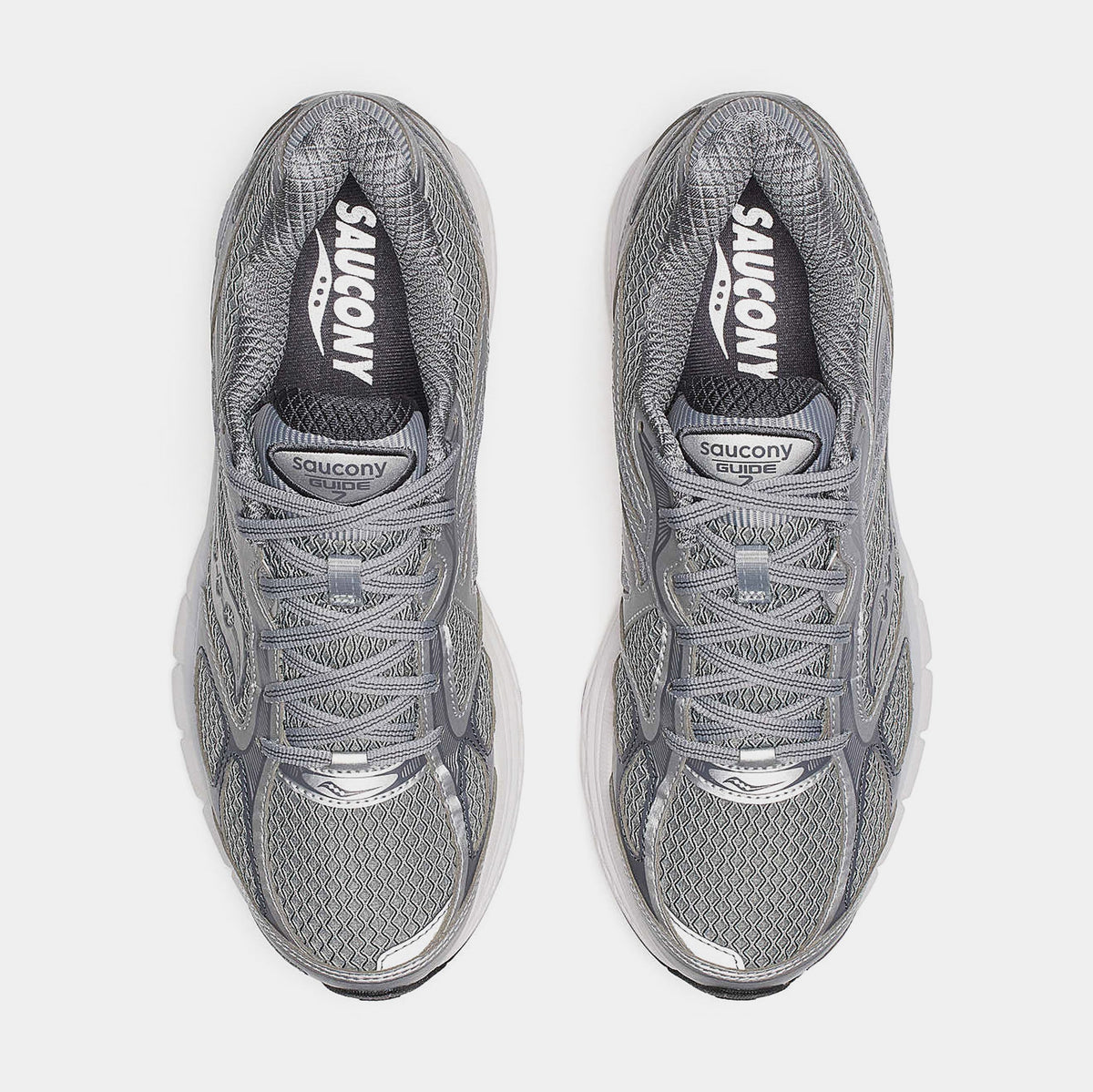 Exclusive Progrid Guide 7 Mens Running Shoes (Grey/Silver) — 4 — Side View