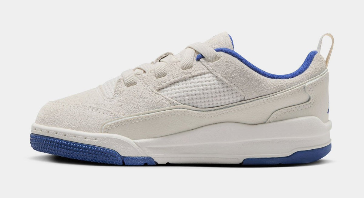 Exclusive Flight Court Preschool Basketball Shoes (Phantom/Chile Red/Deep Royal Blue) — 10.5C — Back View