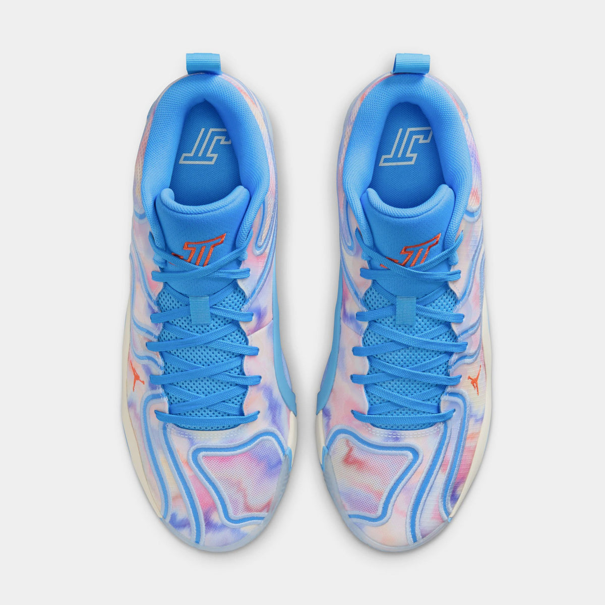 Exclusive Tatum 3 Tie Dye Mens Lifestyle Shoes (University Blue/Camellia/Pale Ivory) — 4 — Side View
