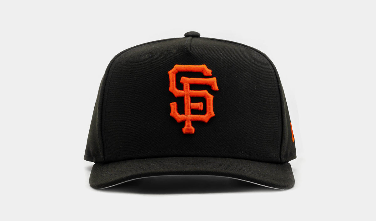 Exclusive Shoe Palace Exclusive San Francisco Giants Curve 950AF Snapback Mens Hat (Black/Orange) — OS — Front View
