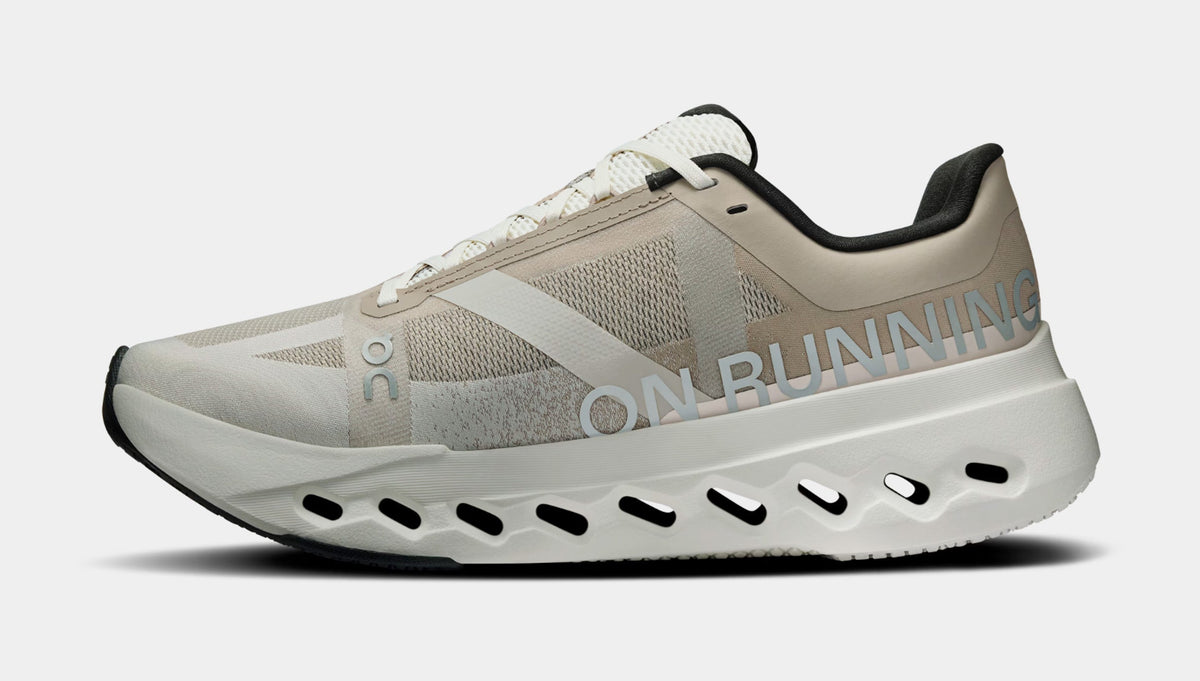 Exclusive Cloudsurfer Next Womens Running Shoes (Fog/Ivory) — 5 — Back View