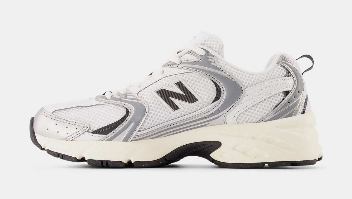 Exclusive 530 Mens Running Shoes (White/Grey) — 4 — Back View