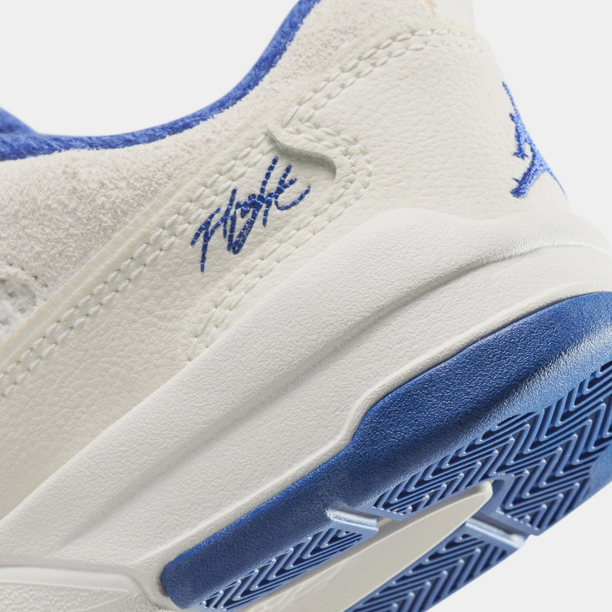 Exclusive Flight Court Preschool Basketball Shoes (Phantom/Chile Red/Deep Royal Blue) — 10.5C — Lifestyle View
