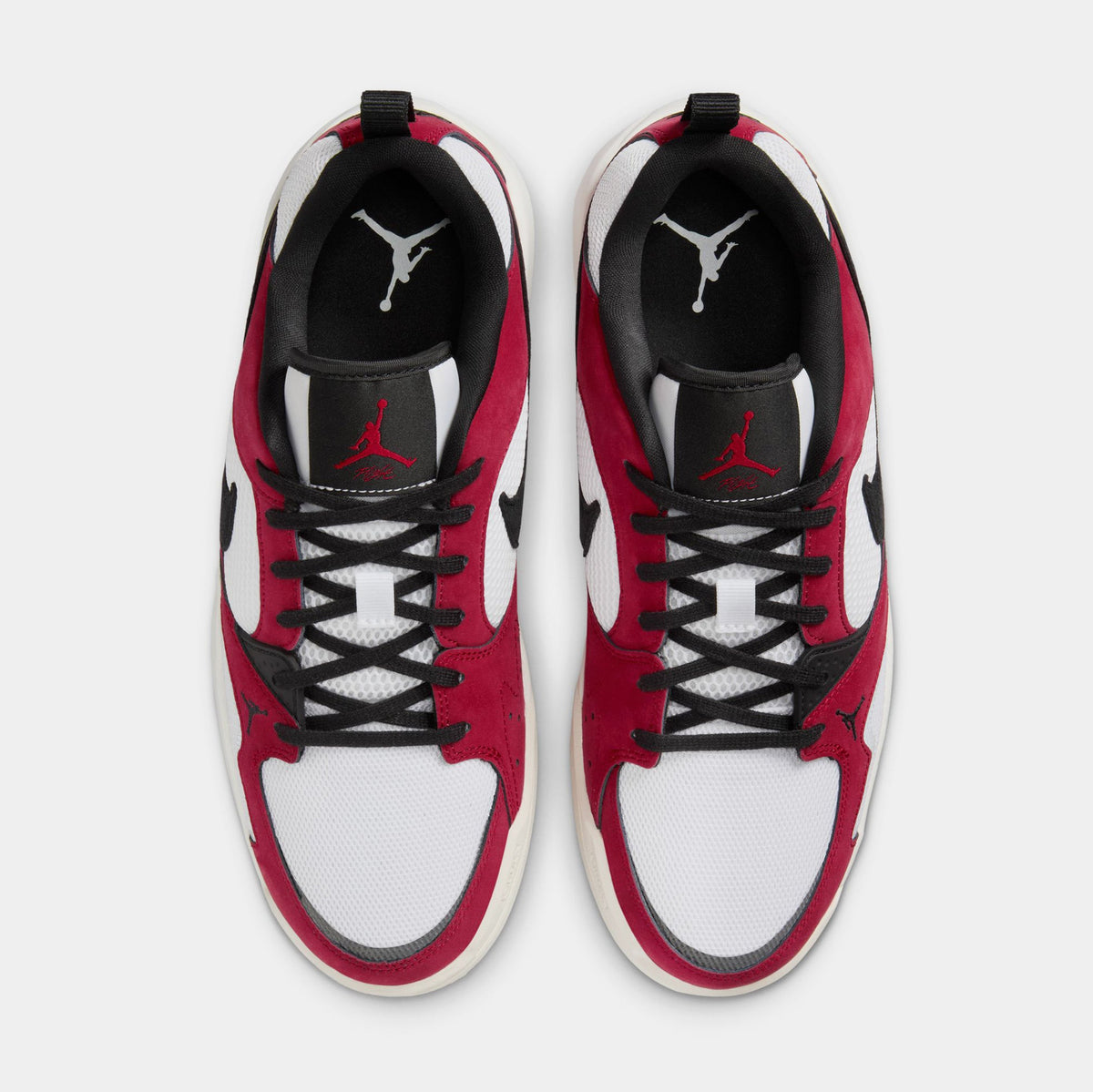 Exclusive CMFT Era Mens Basketball Shoes (White/Varsity Red/Sail/Black) — 8 — Side View