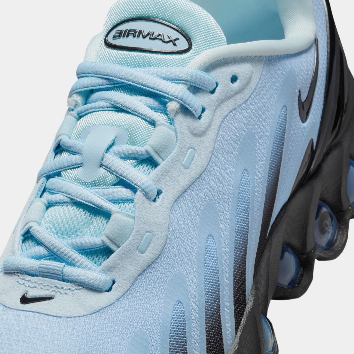 Exclusive Air Max DN8 Womens Running Shoes (Cobalt Tint/Black/Psychic Blue) — 5 — Detail View