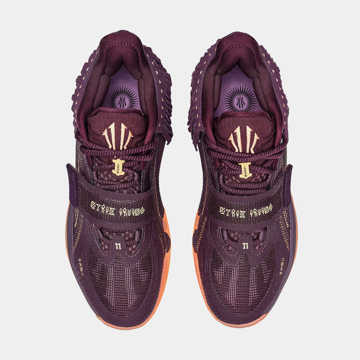 Exclusive Kai 1 Chief Hela Crown Jewel Mens Basketball Shoes (Purple/Orange) — 6.5 — Side View