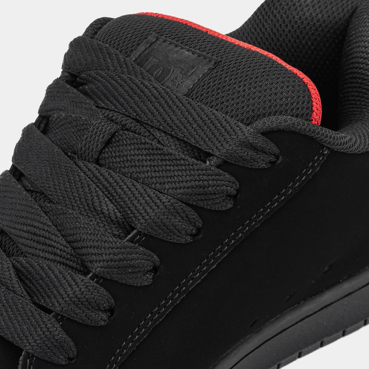 Exclusive Court Graffik Mens Skate Shoes (Black/Red) — 7 — Back View