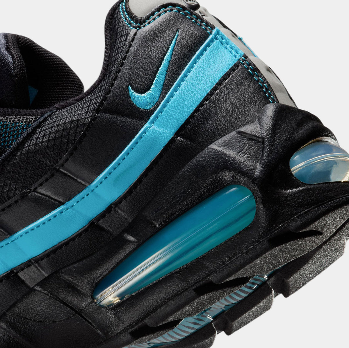Exclusive Air Max 95 OG Mens Running Shoes (Black/Baltic Blue/Black/Pearl Grey) — 4 — Lifestyle View