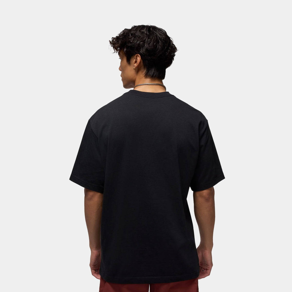 Exclusive Night City Lights Mens Short Sleeve Shirt (Black) — S — Side View