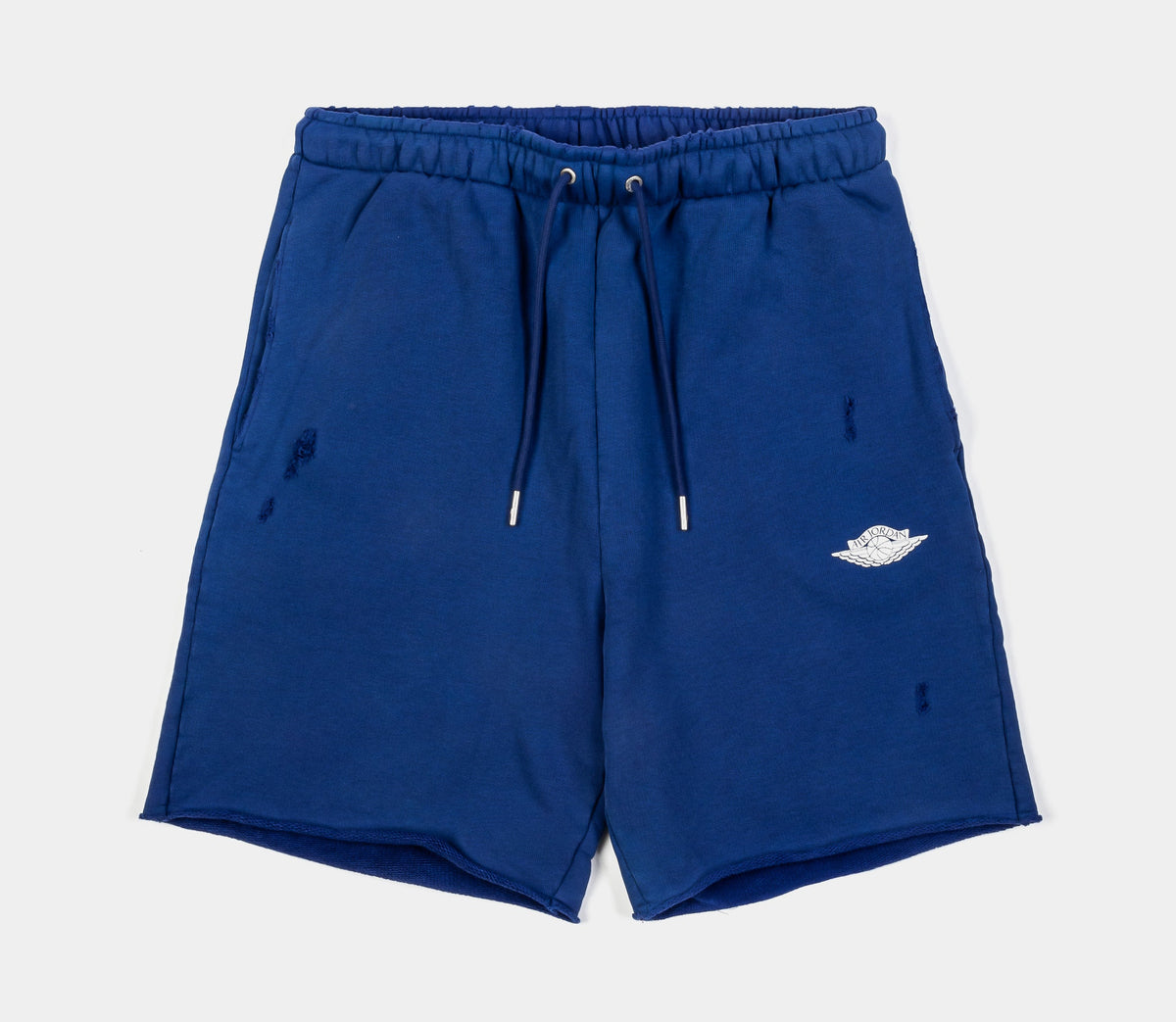 Exclusive Rare Air Fleece French Terry Mens Shorts (Deep Royal/Sail) — S — Front View