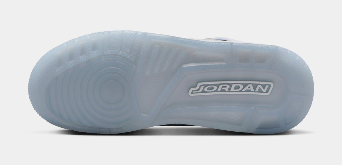 Exclusive Spizike Low Grade School Basketball Shoes (White/Metallic Silver/Barely Blue/Neutral Grey) — 3.5Y — Top View