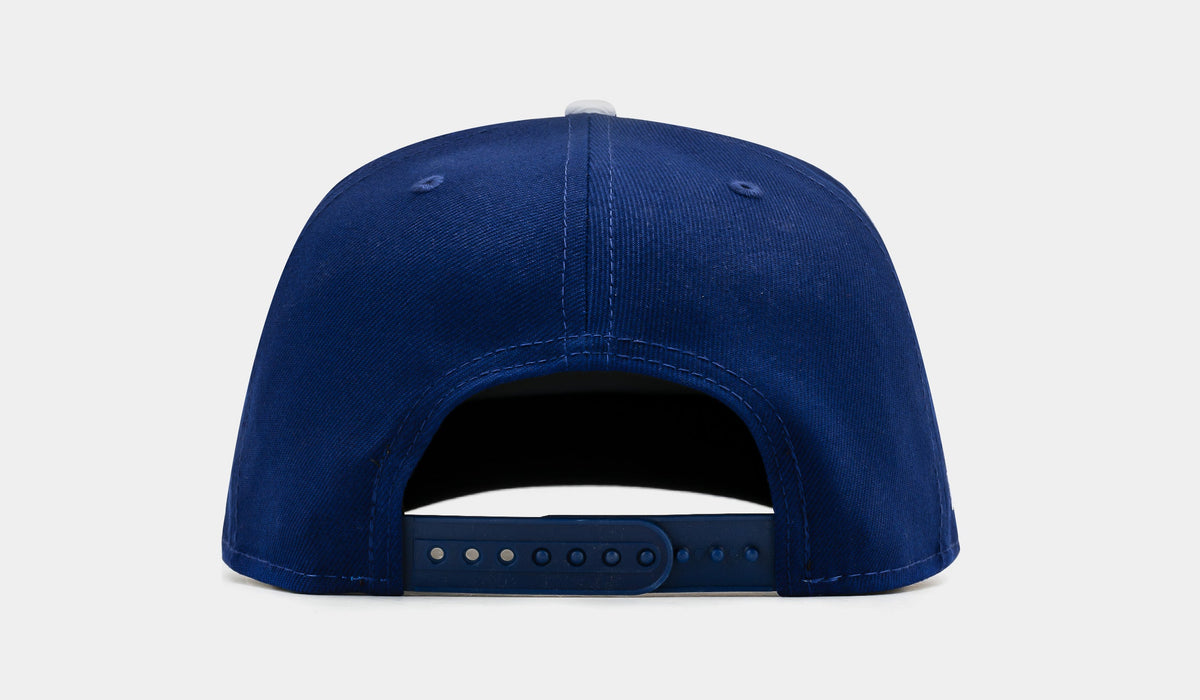 Exclusive Shoe Palace Exclusive Los Angeles Dodgers Side Script 950AF Snapback Mens Hat (Blue/White) — OS — Back View