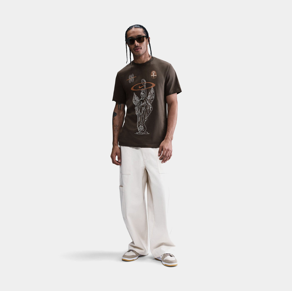Exclusive NSW Victory Graphic Mens Short Sleeve Shirt (Ironstone/Phantom) — S — Front View