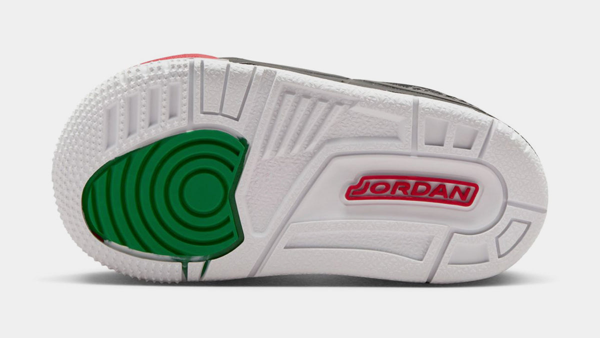 Exclusive Spizike Low Infant Toddler Lifestyle Shoes (Black/Vasity Red/Classic Green/White) — 2C — Top View