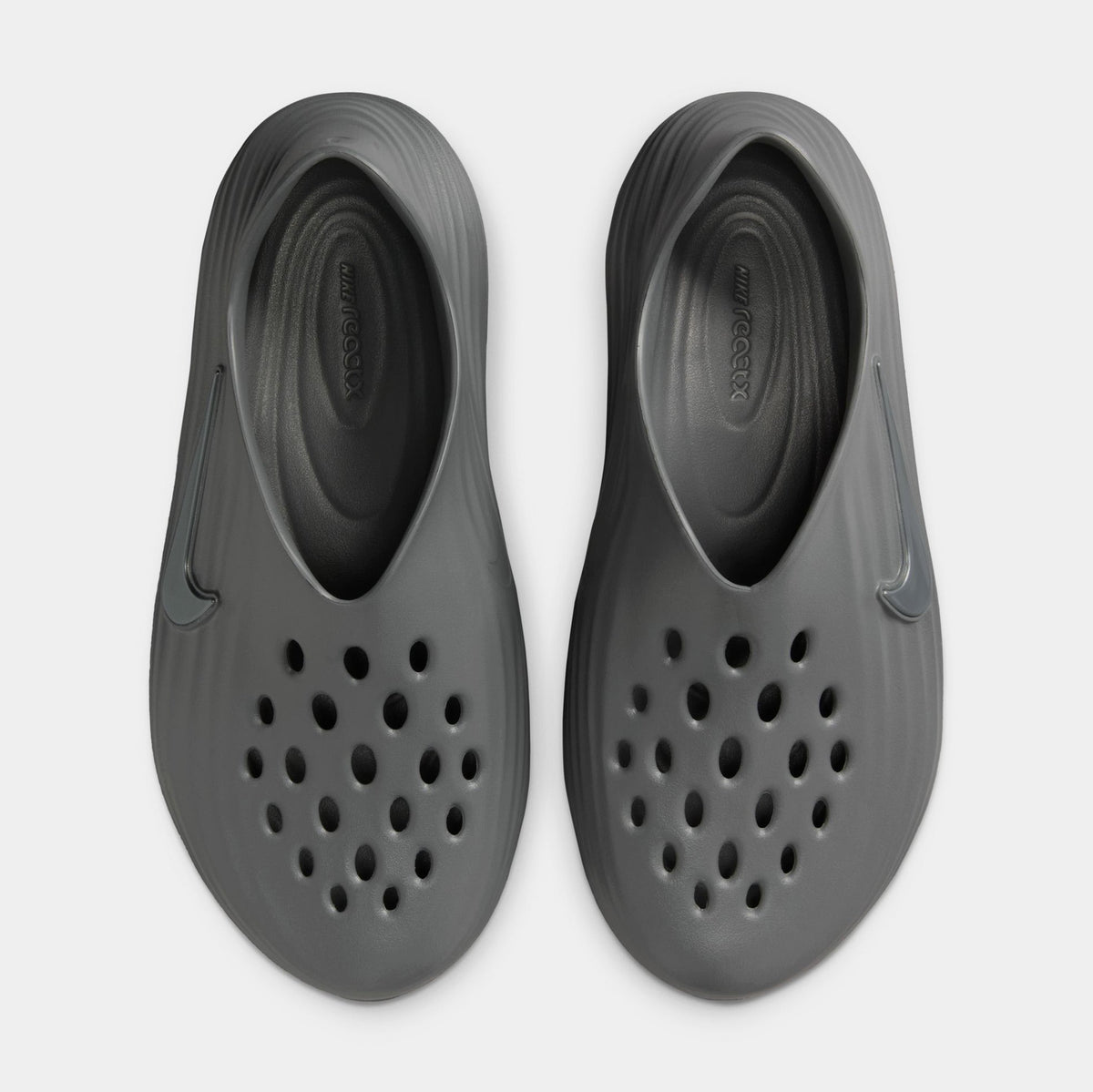 Exclusive ReactX Rejuven8 Mens Sandals (Smoke Grey/Smoke Grey) — 4 — Side View