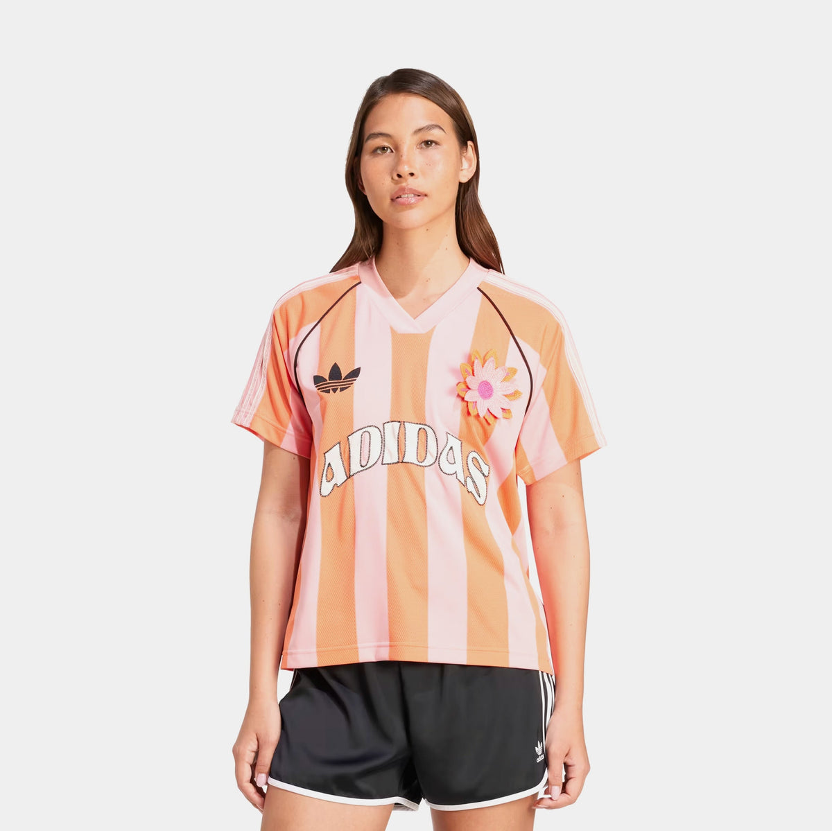 Exclusive Summer Glow Womens Jersey (Semi Pink Spark/Semi Solar Orange) — XS — Front View