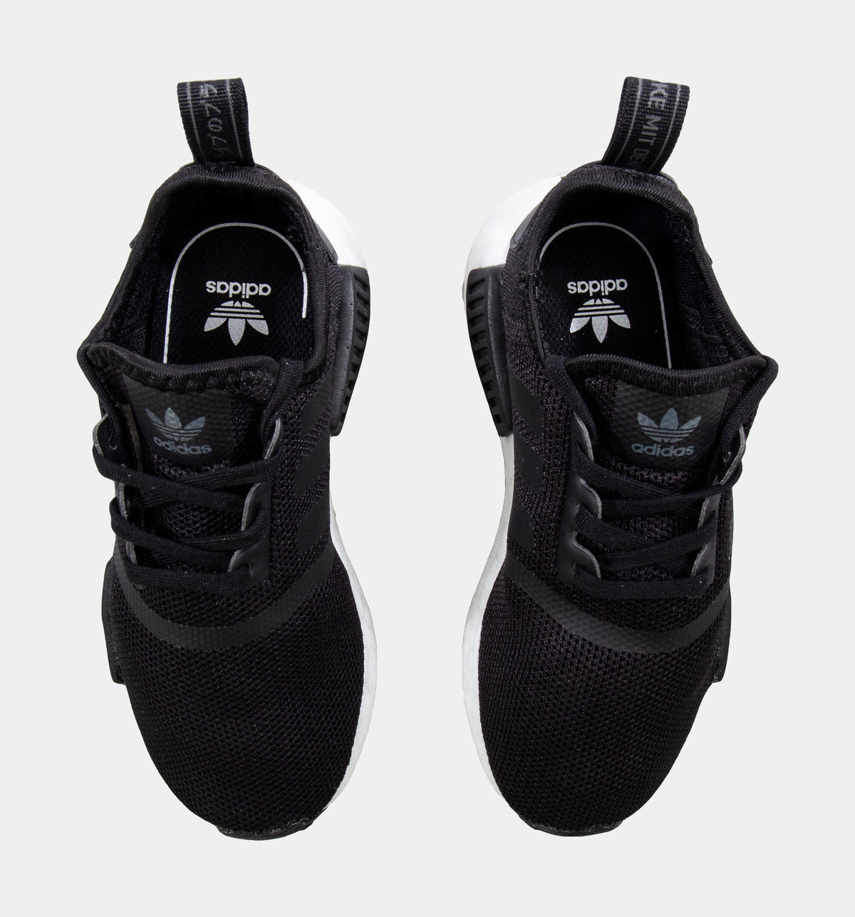 Exclusive NMD R1 Preschool Running Shoes (Black) — 10.5C — Detail View