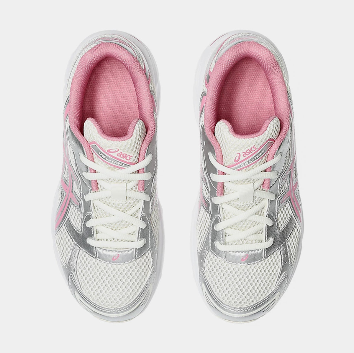 Exclusive Gel 1130 Grade School Running Shoes (Cream/Sweet Pink) — 3.5Y — Side View
