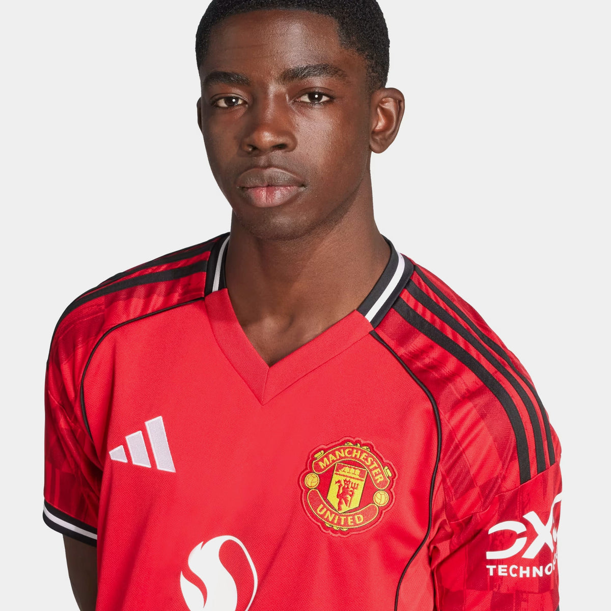 Exclusive Manchester United 25/26 Home Mens Jersey (Red) — S — Top View