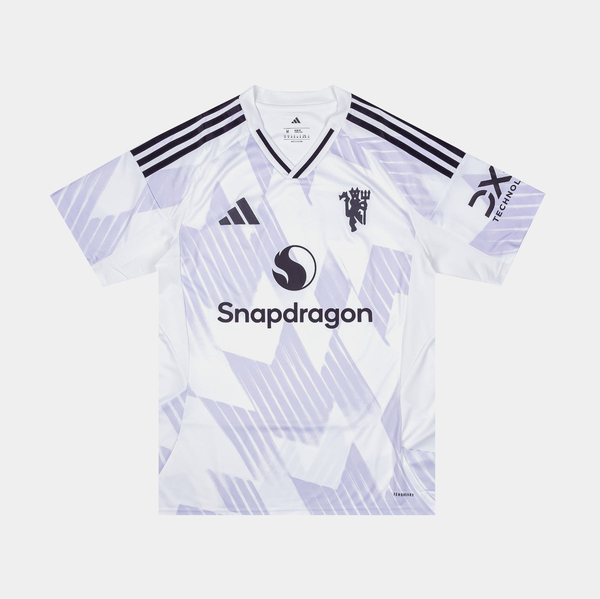 Exclusive Manchester United 25/26 Away Mens Jersey (White/Purple) — S — Front View
