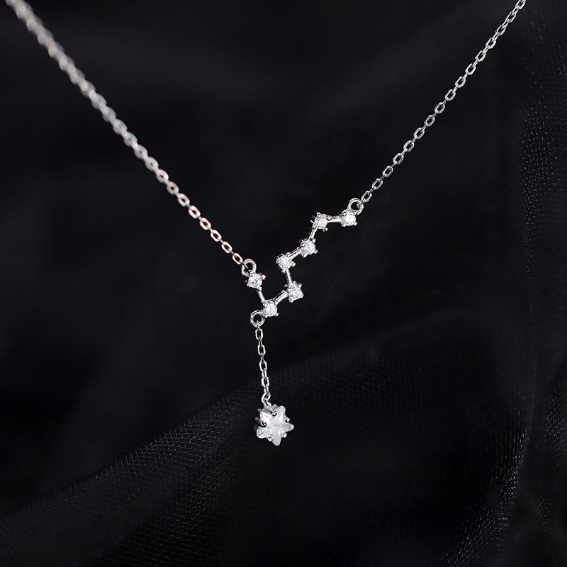 Exclusive 925 Sterling Silver Big Dipper Anklet — White Gold Color — Size 925 Silver — Alternate View 10