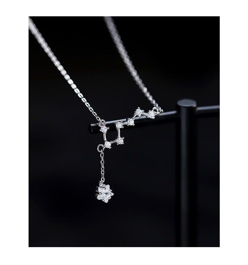 Exclusive 925 Sterling Silver Big Dipper Anklet — White Gold Color — Size 925 Silver — Alternate View 9