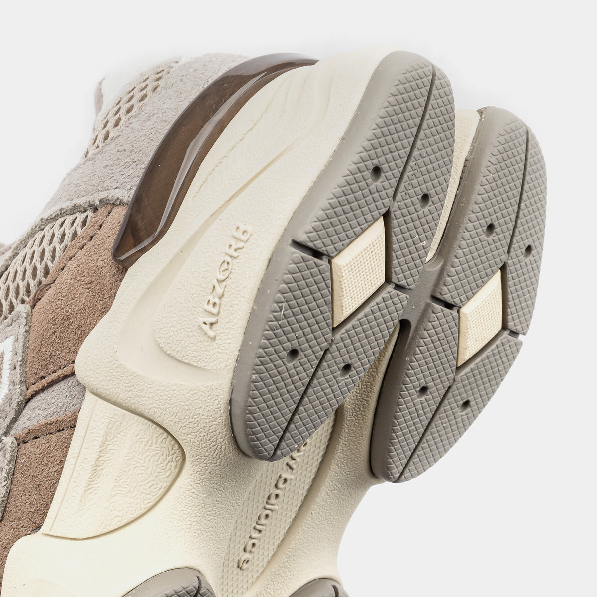 Exclusive 9060 Preschool Running Shoes (Mushroom/Arid Stone) — 10.5C — Lifestyle View
