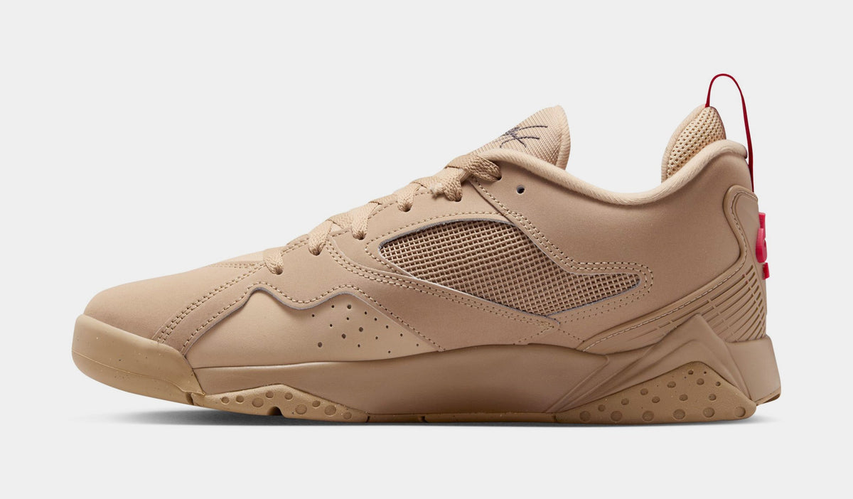 Exclusive Air Jordan MVP 92 Mens Lifestyle Shoes (Desert Camo/Mushroom/Anthracite/Fire Red) — 7 — Back View