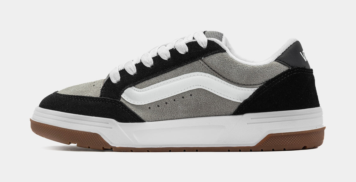Exclusive Hylane Grade School Skate Shoes (Black/Grey) — 3.5Y — Back View