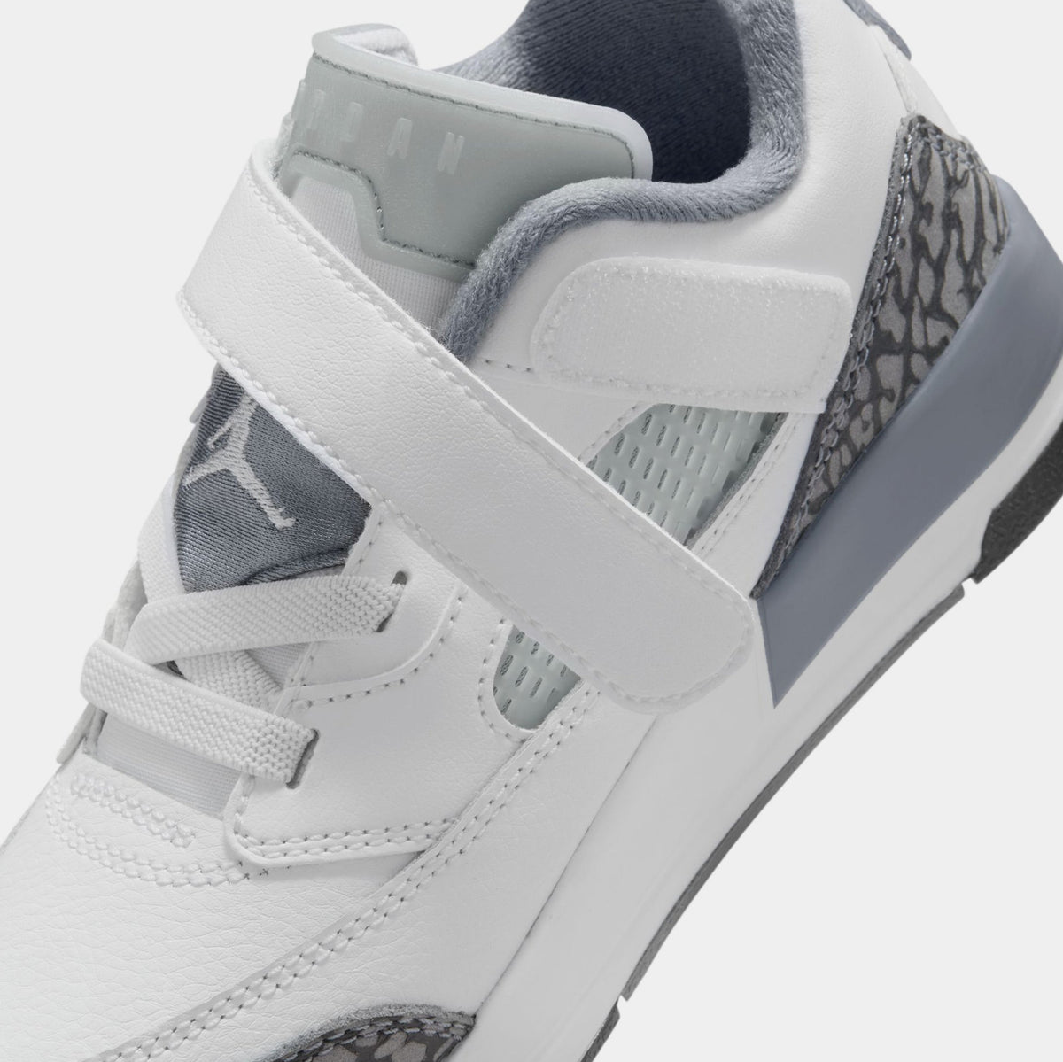 Exclusive Spizike Low Preschool Lifestyle Shoes (White/Anthracite/Wolf Grey/Cool Grey) — 10.5C — Side View